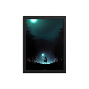 "It's Dangerous to Go Alone" Framed Premium Luster Photo Paper Poster