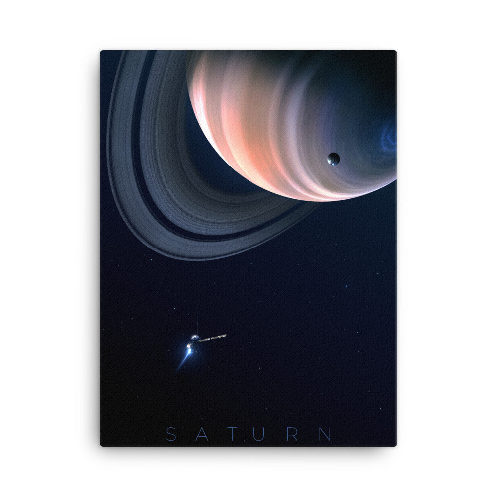 saturn space canvas print by noble-6 design