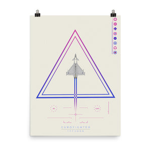 "Eurofighter Typhoon" Matte Poster