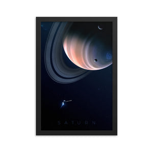 "Saturn" Framed Premium Luster Photo Paper Poster