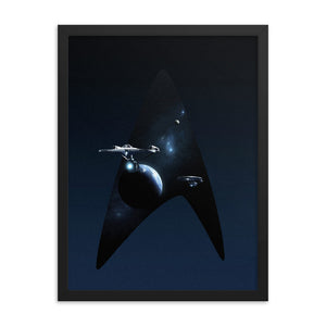 "NCC-1701-A" Framed Premium Luster Photo Paper Poster