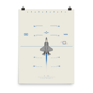 "F-35 Lightning II" Matte Poster