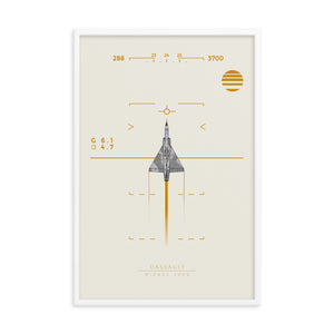 "Mirage 2000" Framed Matte Poster