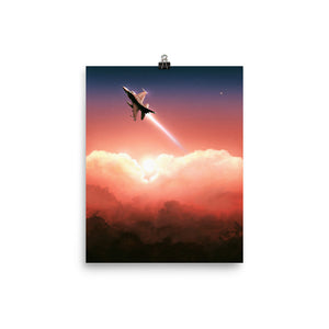 "F-16 Viper" Premium Luster Photo Paper Poster