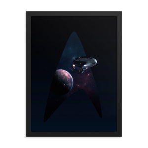 "NCC-1701 (Discovery) Framed Matte Poster