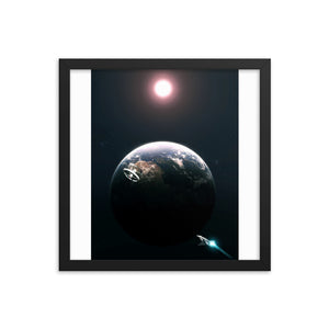 "2001: A Space Odyssey" Framed Premium Luster Photo Paper Poster