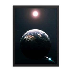 "2001: A Space Odyssey Framed Matte Poster