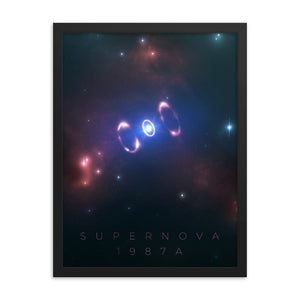 "Supernova 1987A" Framed Matte Poster