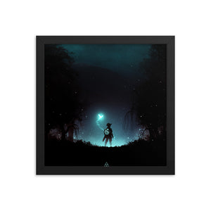 "It's Dangerous to Go Alone" Framed Premium Luster Photo Paper Poster
