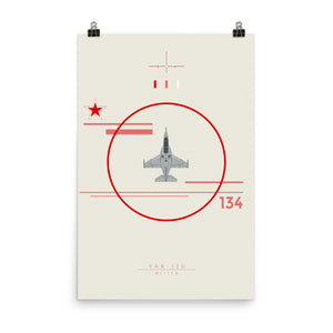 "YAK-130 Mitten" Premium Luster Photo Paper Poster