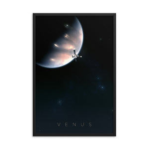 solar system venus space poster 
