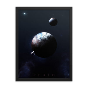 "Pluto" Framed Premium Luster Photo Paper Poster