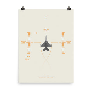"F-16 Fighting Falcon" Premium Luster Photo Paper Poster