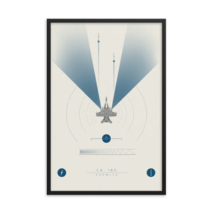 "EA-18G Growler" Framed Matte Poster