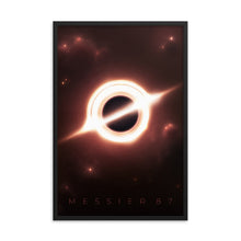 Load image into Gallery viewer, messier 87 black hole poster by noble-6 design