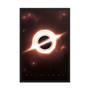 messier 87 black hole poster by noble-6 design
