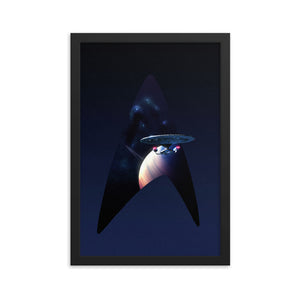 "NCC-1701-D" Framed Matte Poster