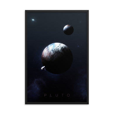 noble-6 design pluto planet space poster
