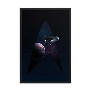 "NCC-1701 (Discovery)" Framed Premium Luster Photo Paper Poster