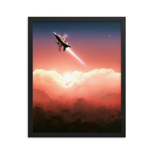 "F-16 Viper" Framed Premium Luster Photo Paper Poster