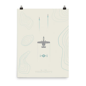 "A-10 Thunderbolt II" Matte Poster