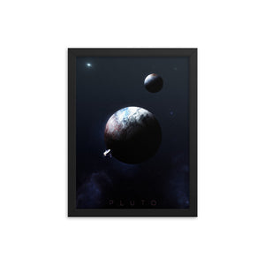 "Pluto" Framed Premium Luster Photo Paper Poster