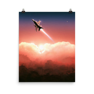 "F-16 Viper" Premium Luster Photo Paper Poster