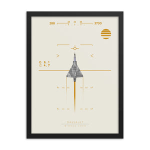 "Mirage 2000" Framed Matte Poster
