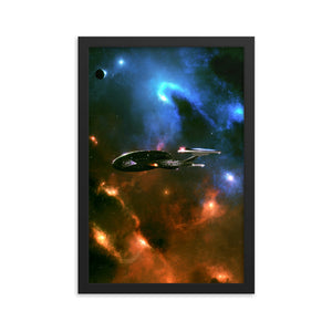 "Enterprise-E" Framed Premium Luster Photo Paper Poster