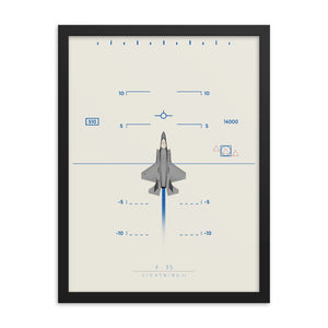 "F-35 Lightning II" Framed Matte Poster