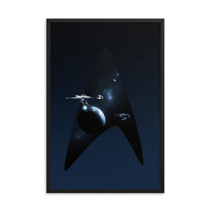 "NCC-1701-A" Framed Premium Luster Photo Paper Poster