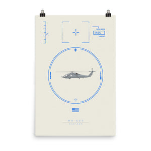 "MH-60R Seahawk" Matte Poster