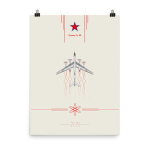 "TU-95 Bear" Premium Luster Photo Paper Poster