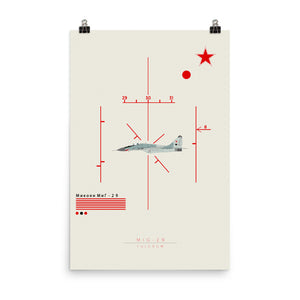 "MIG-29 Fulcrum Matte Poster