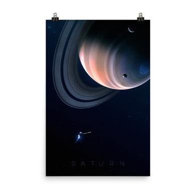 saturn space poster by noble-6 design