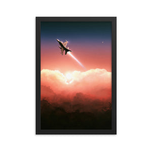 "F-16 Viper" Framed Premium Luster Photo Paper Poster