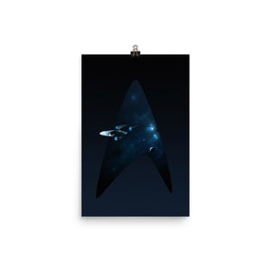 "NCC-1701-A (Kelvin Timeline)" Matte Poster