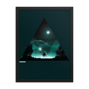 "Triforce" Framed Premium Luster Photo Paper Poster