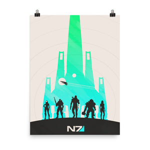"Mass Effect N7" Matte Poster