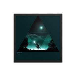 "Triforce" Framed Premium Luster Photo Paper Poster
