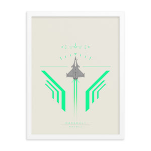 "Dassault Rafale" Framed Matte Poster