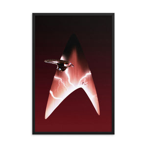 "NCC-1701-B" Framed Premium Luster Photo Paper Poster