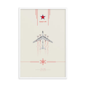 "TU-95" Framed Matte Poster