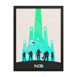 "Mass Effect N7" Framed Matte Poster