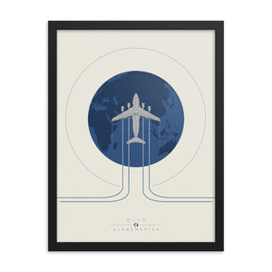 "C-17 Globemaster" Framed Matte Poster