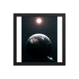 "2001: A Space Odyssey" Framed Premium Luster Photo Paper Poster