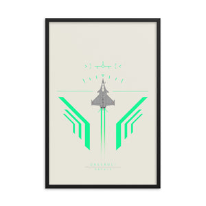 "Dassault Rafale" Framed Matte Poster