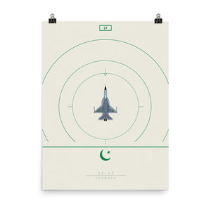"JF-17 Thunder" Premium Luster Photo Paper Poster