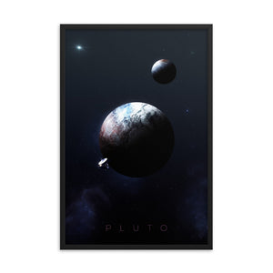 "Pluto" Framed Premium Luster Photo Paper Poster