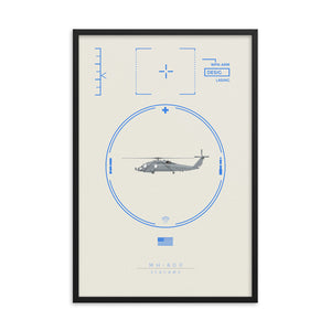 "MH-60R Seahawk" Framed Matte Poster